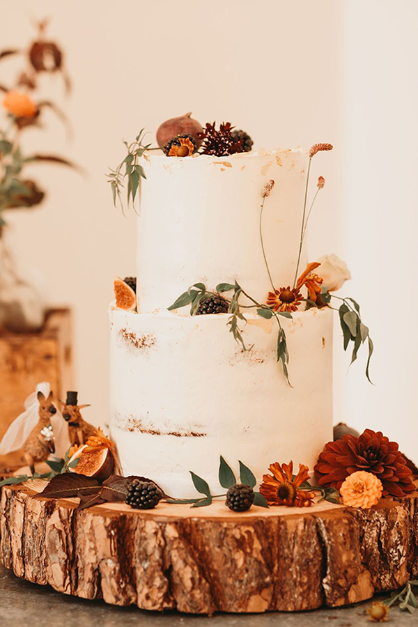 torta matrimonio autunnale